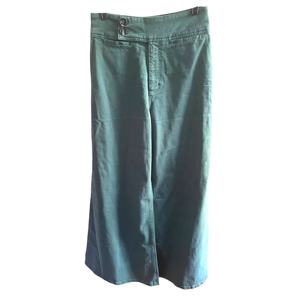 Free People We The Free Youthquake Green Wide Leg High Waist Pants 30 - Picture 2 of 8